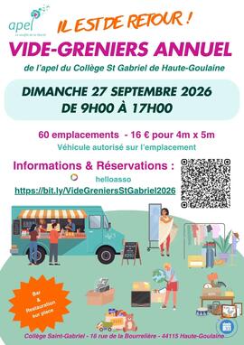 Image VIDE GRENIER DU COLLEGE SAINT-GABRIEL (photo 1)