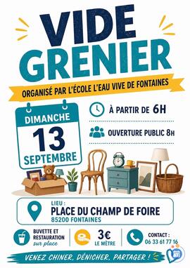 Image Vide grenier de l’école l’eau vive (photo 1)