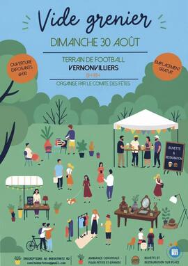 Image Vide grenier de Vernonvilliers organisé par le comité des fêtes (photo 1)
