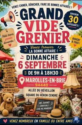 Image Vide greniers allée du réveillon et square du Heron cendre (photo 1)