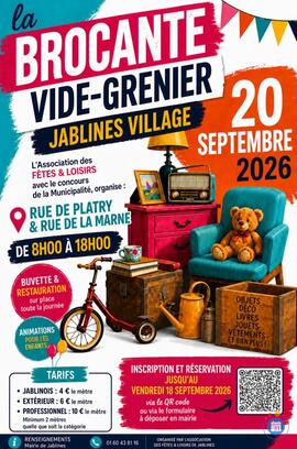 Image LA BROCANTE DE JABLINES-VILLAGE (photo 1)