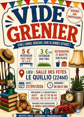Image VIDE GRENIER LE QUILLIO 22460 (photo 1)