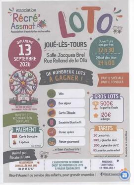 Image LOTO Récré'Assmat de Joué-lès-Tours animé par Elisabeth Loto (photo 1)