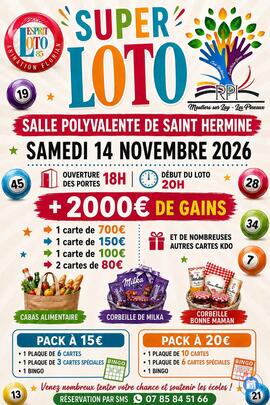 Image SUPER LOTO RPI MOUTIER SUR LAY LES PINEAUX ANIMATION FLORIAN (photo 1)