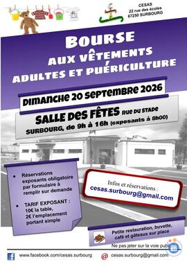 Image Bourse aux vêtements adultes et puériculture (photo 1)