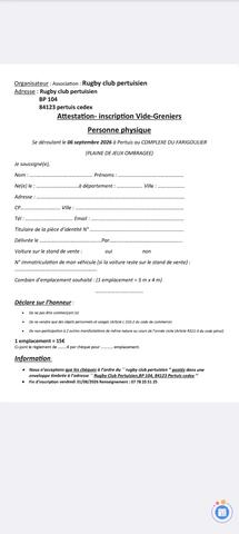 Image Vide grenier du rugby club Pertuisien (photo 1)