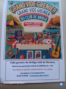 Image Vide grenier du club de bridge de menton (photo 1)