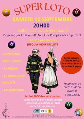 Image Super Loto de la PenmaR'Ose et Amicale des Pompiers de Cap Caval (photo 1)