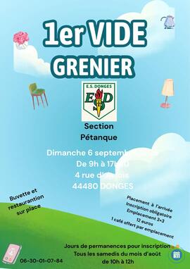 Image 1er vide grenier ESD pétanque donges (photo 1)
