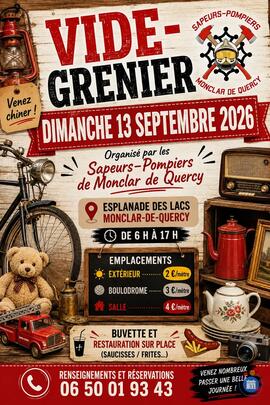 Image Vide grenier des sapeurs pompiers de Monclar de Quercy (photo 1)