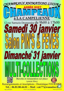Image Salon du Pin’s - Fève du 30 janvier 2027 à CHAMPEAUX (77) (photo 1)
