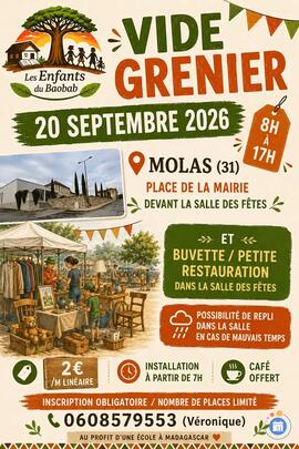 Image VIDE GRENIER DES ENFANTS DU BAOBAB - Pour soutenir une école malgache. (photo 1)