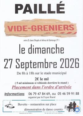 Image vide-greniers du foyer rural de PAILLE (photo 1)
