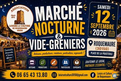 Image Marché des Producteurs, Artisans et Vide Greniers en NOCTURNE (photo 1)