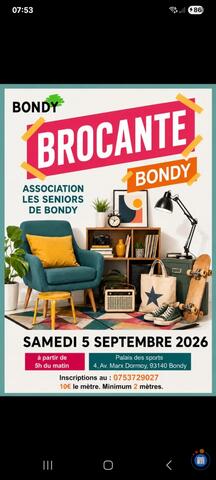 Image BROCANTE - Association Les Seniors de Bondy (photo 1)
