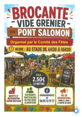 Image Vide grenier de Pont Salomon, autour du stade de football (photo 1)