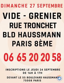 Image Vide - Grenier Rue Tronchet , bd Haussmann Paris 8e Métro Havre - Caumartin (photo 1)
