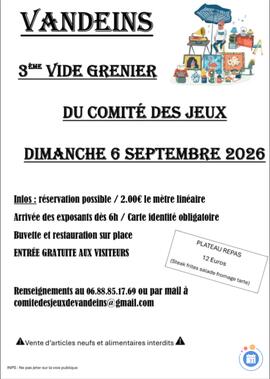 Image Vide grenier du comité des jeux (photo 1)