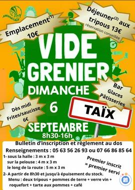Image Vide-greniers annuel et déjeuner aux tripous (photo 1)