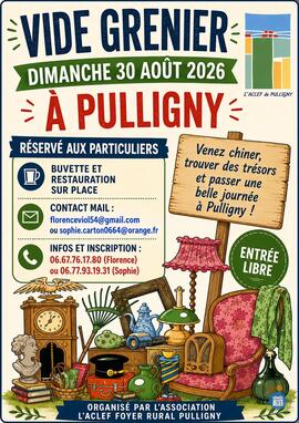 Image Vide-grenier du Foyer Rural à Pulligny (photo 1)