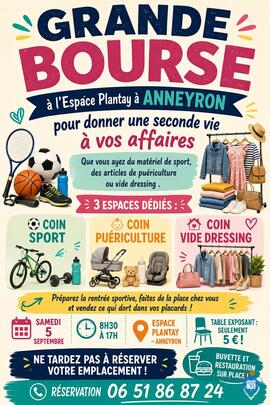 Image Bourse aux sports, puériculture, vide dressing (photo 1)