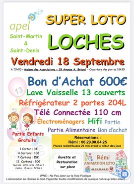 Image Super Loto de l’APEL Saint-Martin Saint-Denis animé par Rémi (photo 1)