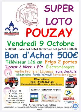 Image Super Loto des Pompiers de St Epain animé par Rémi (photo 1)