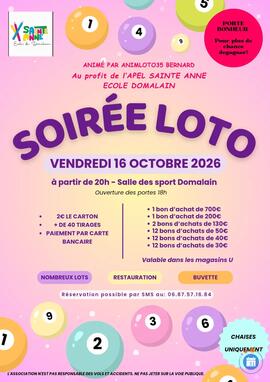 Image Loto école DOMALAIN (photo 1)