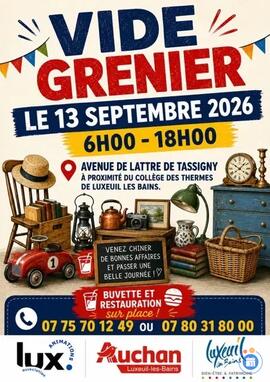 Image Vide grenier Luxanimations - Av Tassigny - A proximité du Collège des Thermes (photo 1)
