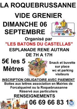 Image vide grenier organisé par les batons du castellas (photo 1)