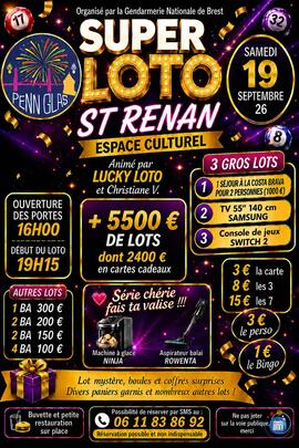 Image Super loto de la gendarmerie de Brest Par Lucky Loto et Christiane (photo 1)