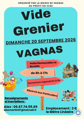 Image VIDE-GRENIER VAGNAS (photo 1)