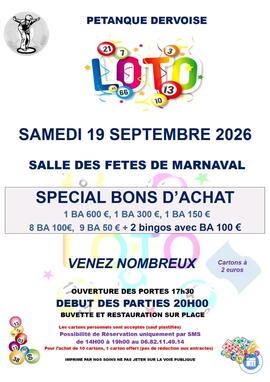 Image Loto de la pétanque dervoise (photo 1)