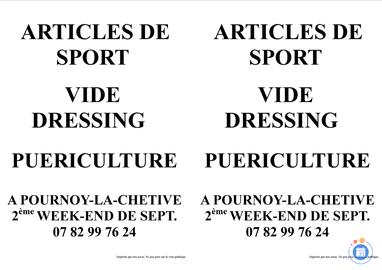 Image Bourse vêtements accessoires sport, vide dressing, Puériculture (photo 1)