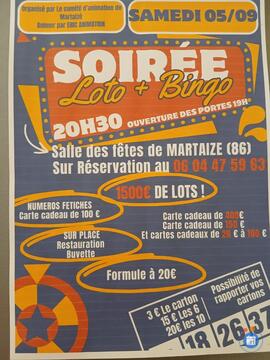 Image LOTO DU COMITE D'ANIMATION DE MARTAIZE (photo 1)