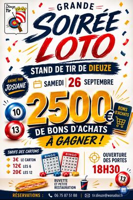Image Grande soirée loto - Stand de tir de Dieuze (photo 1)