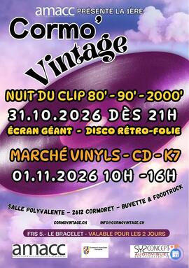 Image (31oct) Nuit du Clip / (1nov) Cormo Vintage Bourse Vinyl K7 CDs (photo 1)