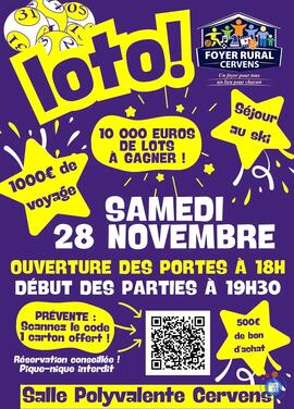 Image Loto annuel du Foyer Rural Cervens (photo 1)