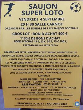 Image Super loto des séniors de l'US SAUJON FOOTBALL (photo 1)