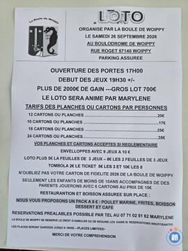 Image Loto de la boule de woippy (photo 1)