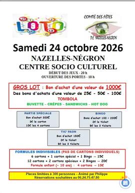 Image SUPER LOTO COMITE DES FETES ANIME PAR PHILIPPE ANIMATION (photo 1)
