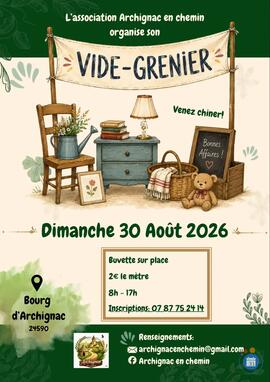 Image Vide-Grenier organisé par l'association Archignac en chemin (photo 1)