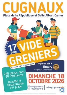 Image 17eme VIDE-GRENIERS DU ROTARY CLUB DE CUGNAUX (photo 1)