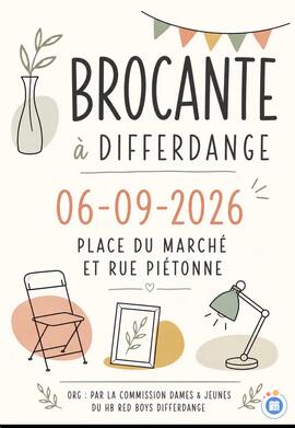 Image Differdange , brocante sur la place du marché et rue piétonne (photo 1)