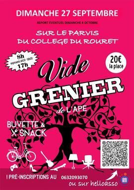 Image VIDE GRENIER DE L'APE DU COLLEGE DU ROURET (photo 1)