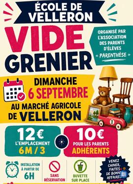 Image Vide grenier école de Velleron (photo 1)