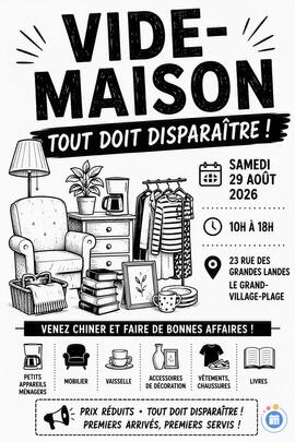 Image VIDE-MAISON • TOUT DOIT DISPARAÎTRE (photo 1)