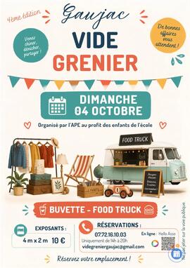 Image VIDE GRENIER de l'APE de GAUJAC (photo 1)