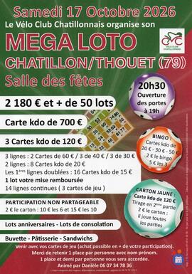 Image Méga loto du Vélo Club Chatillonnais (photo 1)