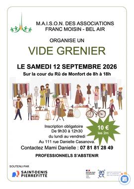 Image BROCANTE DE LA MAISON DES ASSOCIATIONS FRANC MOISIN - BEL AIR (photo 1)